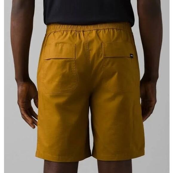 Prana Double Peak E-Waist 8" Short Men's XL Antique Bronze Standard Fit Pull On - Picture 3 of 11